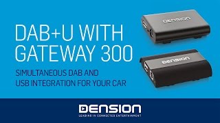 Dension DABU DBU3GEN with Gateway 300 [upl. by Tessil622]