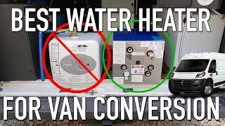 Best Water Heater For Van Conversion  Camco Kuuma Coolant amp Electric Free Hot Water in Promaster [upl. by Ileek]