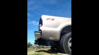 2006 f250 powerstroke 60 straight pipe before after [upl. by Ettenahs]