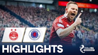 Aberdeen 21 Rangers  Aberdeen Extend undefeated Streak  William Hill Premiership [upl. by Leacock804]