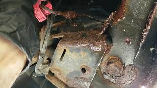 2005 freightliner sprinter 25 fixing brake line [upl. by Ahsil789]