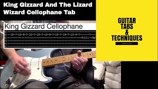 King Gizzard and the Lizard Wizard Cellophane Guitar lesson with tabs [upl. by Leasim]