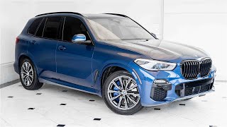 Phytonic Blue Metallic on Cognac 2021 BMW X5 xDrive40i [upl. by Nileuqcaj]