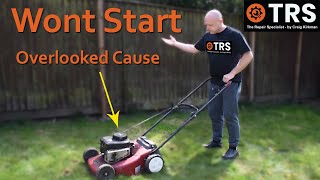 LAWN MOWER WONT START Overlooked cause  Engine Surge  Briggs and Stratton [upl. by Eustace]