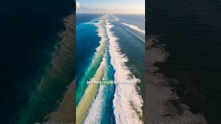 Gulf of Alaska Ocean  2 Ocean meet point  gulfofalaska ocean shortfeed facts ytshorts viral [upl. by Ahsirtal]