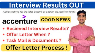 Accenture Interview Results 2024  Accenture Offer Letter 2024  Accenture Rejection Mail 2024 [upl. by Nwahsyd]