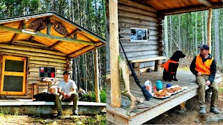 Building an Off Grid Log Cabin  MY SUMMER IN THE MAINE WOODS Full Movie [upl. by Debor]