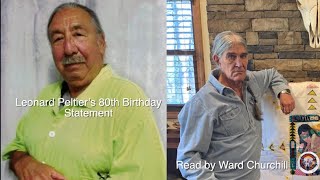 Leonard Peltier’s 80th birthday statement read by ad hoc member ￼Ward Churchill ￼ [upl. by Saitam]