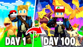 I Spent 100 Days in MINECRAFT PIXELMON… Here’s What Happened [upl. by Hpeosj242]