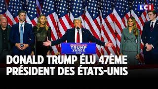 Donald Trump élu 47ème président des ÉtatsUnis｜LCI [upl. by Nereil]