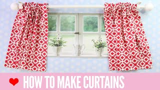 How to Make Curtains  SIMPLE Rod Pocket Style [upl. by Aihpledalihp]