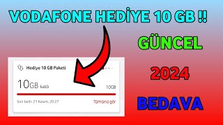 VODAFONE HEDİYE 10 GB  VODAFONE BEDAYA 10GB  VODAFONE ÜCRETSİZ İNTERNET  VODAFONE HEDİYE 20 GB [upl. by Oirasec]