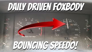 Daily driven foxbody bouncing speedometer [upl. by Bick839]