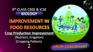 Improvement in Food Resource II Crop Production Improvement II Class 9 II Arun Chaudhary [upl. by Nosredna]