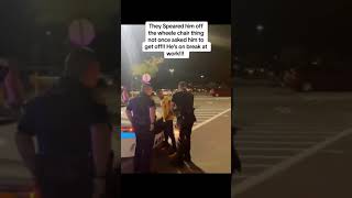 He got tackled by police at his job for riding handicap scooter blm blacklivesmatter injustice [upl. by Marquis]