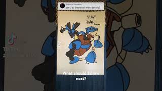 Blastoise and Lucario Drawing drawing pokemon blastoise lucario [upl. by Harolda]