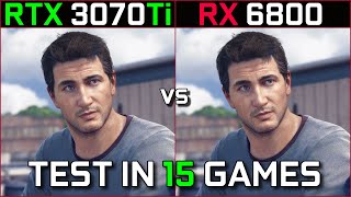 RTX 3070 Ti vs RX 6800  Test in 15 Games at 1440p  2160p  in 2023 [upl. by Shantee]