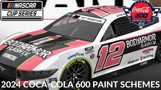 2024 CocaCola 600 Paint Schemes [upl. by Aidualc]