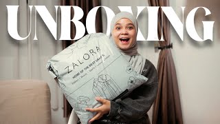 unboxing amp styling you vote the outfit with zalora ✨ [upl. by Notyap]