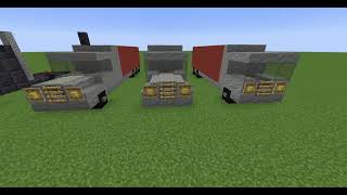 MC Java 3 Different Container Truck designs I built [upl. by Gusba]