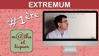 Déterminer un extremum  Première [upl. by Solim]