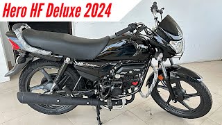 New Hero HF Deluxe 2024 Model New Updates  On Road Price  Mileage  Features HF Deluxe Full Review [upl. by Eciralc]