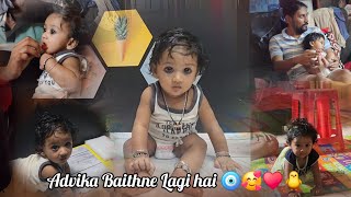 Advika ab khud se Baithne Lagee hai  Best Moments of my Advika 🧿❤️🐥😍 [upl. by Yzdnil4]