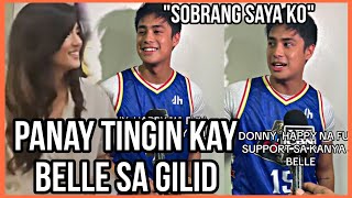 Donny Interview bago LARO Sobrang SAYA at KILIG na MANUNUOD sa kanya si Belle sa quotAll Star Gamequot [upl. by Atteuqram]