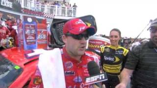 2009 Heluva Good at The Glen  Tony Stewart In Victory Lane [upl. by Iclek986]