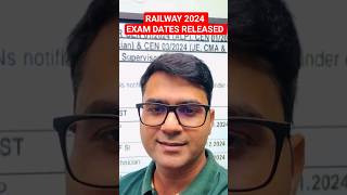 Railway Exam Dates Released 🥰 2024 exam railway Alp rpf inspector [upl. by Cosma]