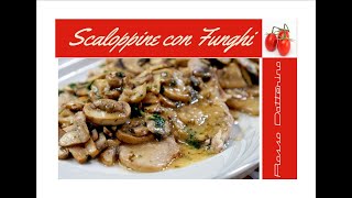 SCALOPPINE AI FUNGHI CREMOSE RICETTA FACILE [upl. by Adiazteb894]