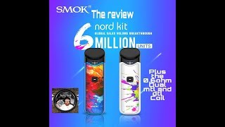 Review of the Smok nord pod sytem with the 06 ohm dual coil [upl. by Ilah766]