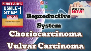 USMLE step 1Choriocarcinoma and Vulvular carcinoma from First AidReproductive PathologyUrduHindi [upl. by Meesak]