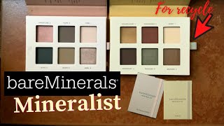 BareMinerals MINERALIST ULTRANATURAL amp SUNLIT eyeshadow palette swatches [upl. by Crispa]