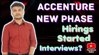 Accenture New Phase HIRING Started  June Dates  Interview update [upl. by Nivlag]