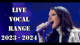 Laura Pausini  Live Vocal Range 20232024 [upl. by Arundell22]