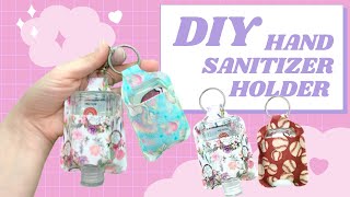 How To Make No Sew Hand Sanitizer HolderHand Sanitizer PouchFaux leather Hand Sanitizer [upl. by Nyrem]