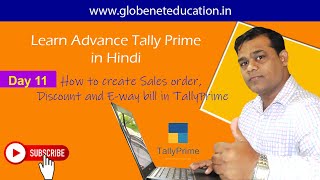 Tally Prime How to create Sales order Sale Entry Discount and Eway bill in Tally Prime [upl. by Brenn]