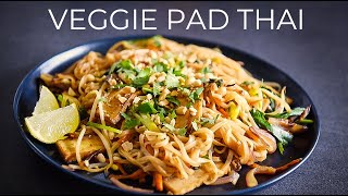 Vegetarian Pad Thai Recipe TO MAKE TONIGHT ผัดไทย [upl. by Orsini]