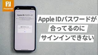 【初心者でも簡単！】Apple IDパスワードが合っているのにサインインできない場合の対処法 [upl. by Ot]