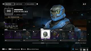 Halo Infinite Season 5 Battlepass Reckoning All Items free and Paid Levels [upl. by Llezo]