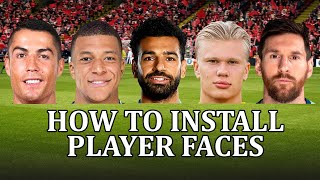 Football Manager 2022  How to install a face pack and get real player faces FM22 face pack [upl. by Macswan305]