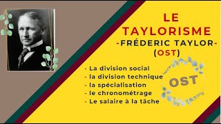 📌EOAE 1ère Bac Sc Eco  Théorie Classique 1👉TAYLOR 🗞 OST🖊Division de travail📍Chronométrage [upl. by Odo]