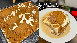 LOTUS BISCOFF MILKCAKE RECIPE  LOTUS TRES LECHES [upl. by Aveline152]