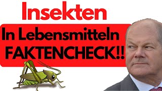 WARNUNG Insekten bald wirklich in Lebensmitteln OHNE KENNZEICHNUNG FAKTENCHECK [upl. by Minni263]