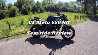 CF Moto 650NK test ridereview [upl. by Ofilia]