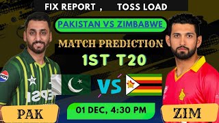 Zimbabwe vs Pakistan 1st T20  Pitch Report key stats and Match Winner [upl. by Ojadnama]