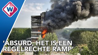 Enorme brand verwoest faculteit Bouwkunde van TU Delft [upl. by Nitsirk]