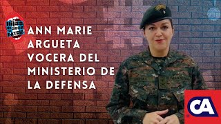 Hijos de la Gran Patria Ann Marie Argueta vocera del Ministerio de la Defensa [upl. by Lleneg]