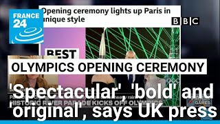 French Olympics opening ceremony impresses tough UK audience • FRANCE 24 English [upl. by Lamori811]